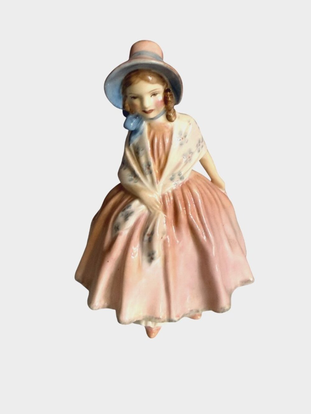 1939 Royal Doulton Lily Figurine HN1798 Bone China 5" Pink Dress